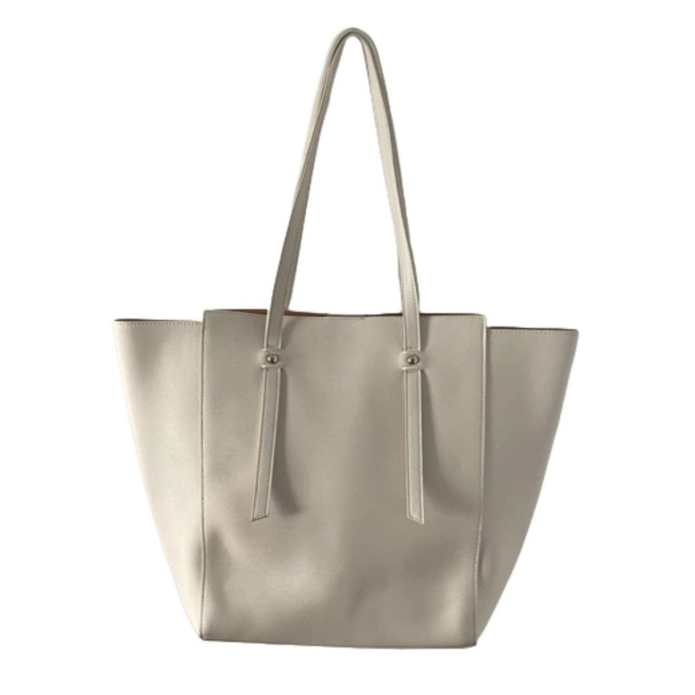 Ivory Cream Tote Bag with Shoulder Strap